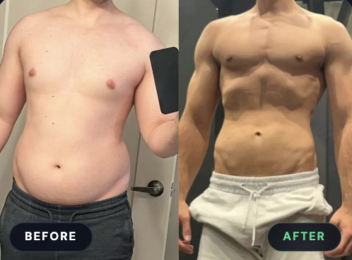 Jonathan before and after transformation